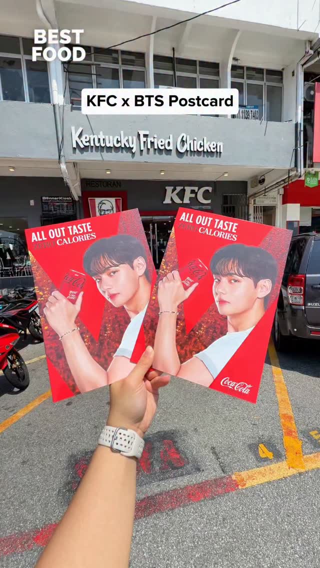 BTS Postcard at KFC 😍 Just add RM17.10 with selected items to get