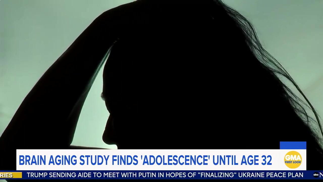 BRAIN AGING STUDY FINDS 'ADOLESCENCE' UNTIL AGE 32: A new study ...