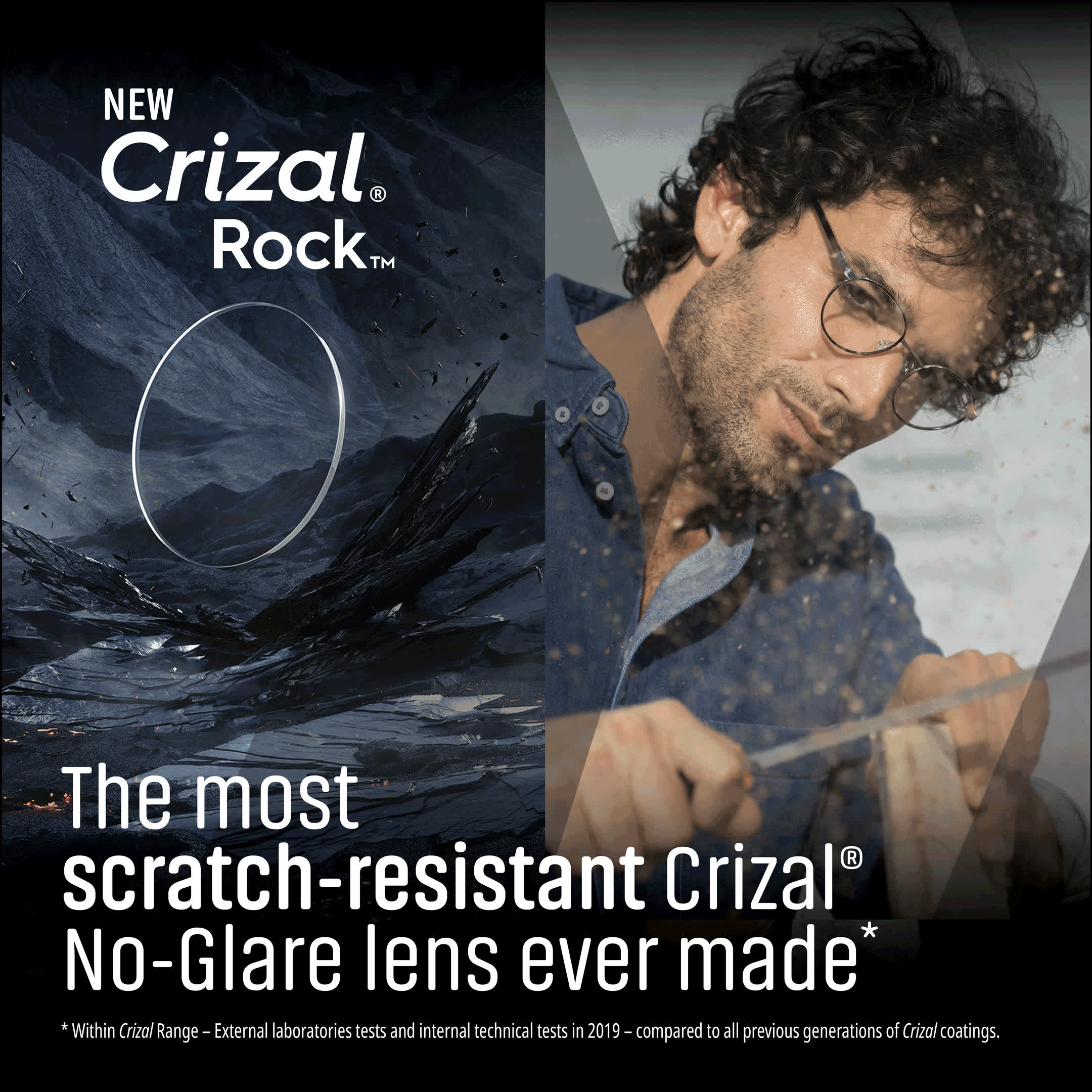 New Crizal® Rock™, the most durable Crizal® No-Glare lens, making ...