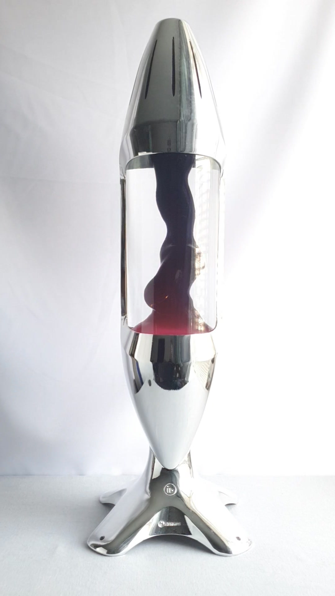 Mathmos special fill white and blue lava lamp