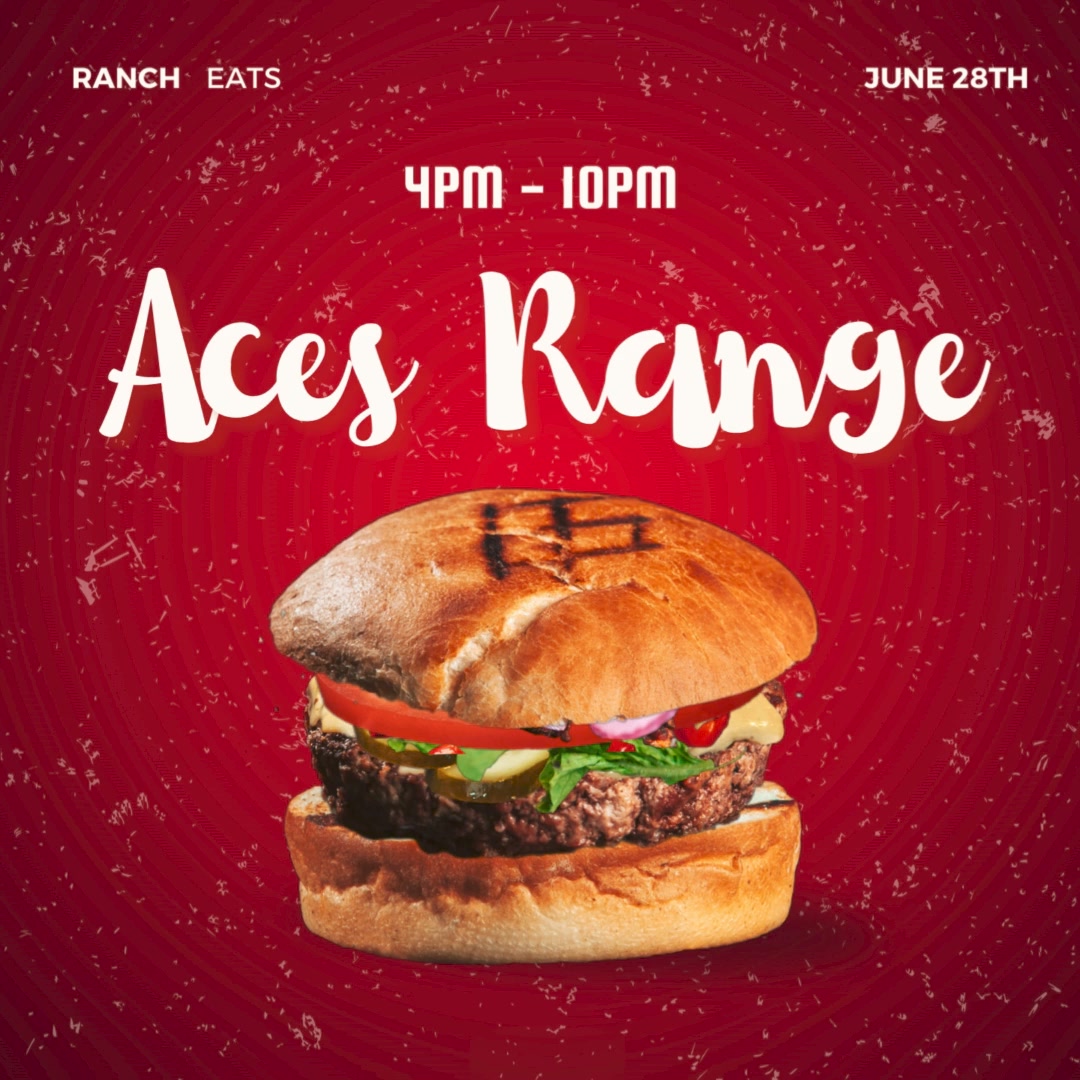 We cannot wait to see you all tonight! Ace's Range 4pm - 10pm