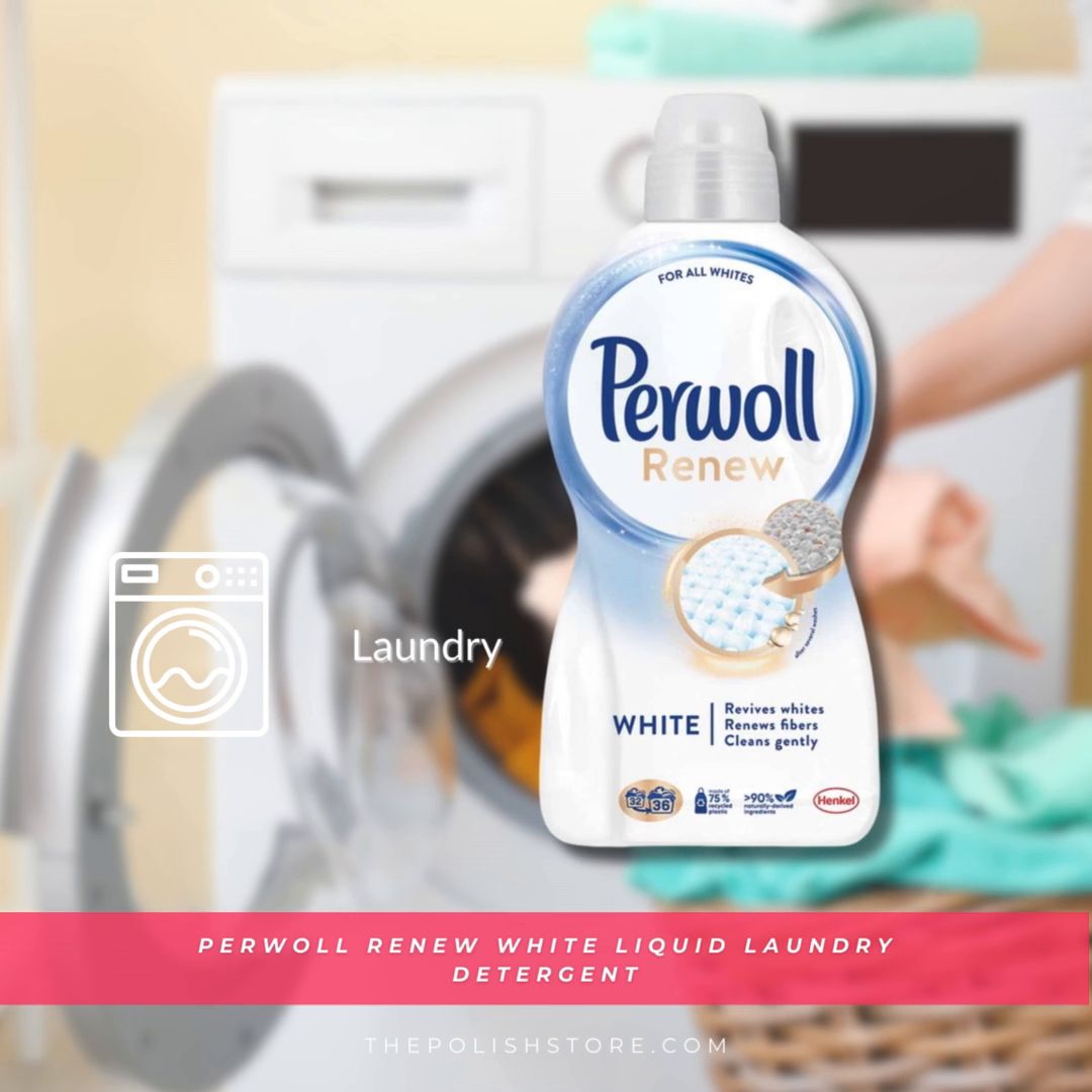 Brighten your whites like never before with Perwoll Renew White! 🌼👚 Experience the joy of laundry day with a detergent that revives and protects your clothes, keeping them looking new and fresh. Order