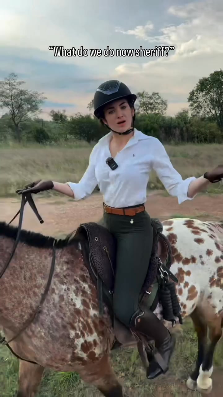 Now, we RIDE 🤩 I got absolute smoked by Isabel from africanhorsesafaris ...