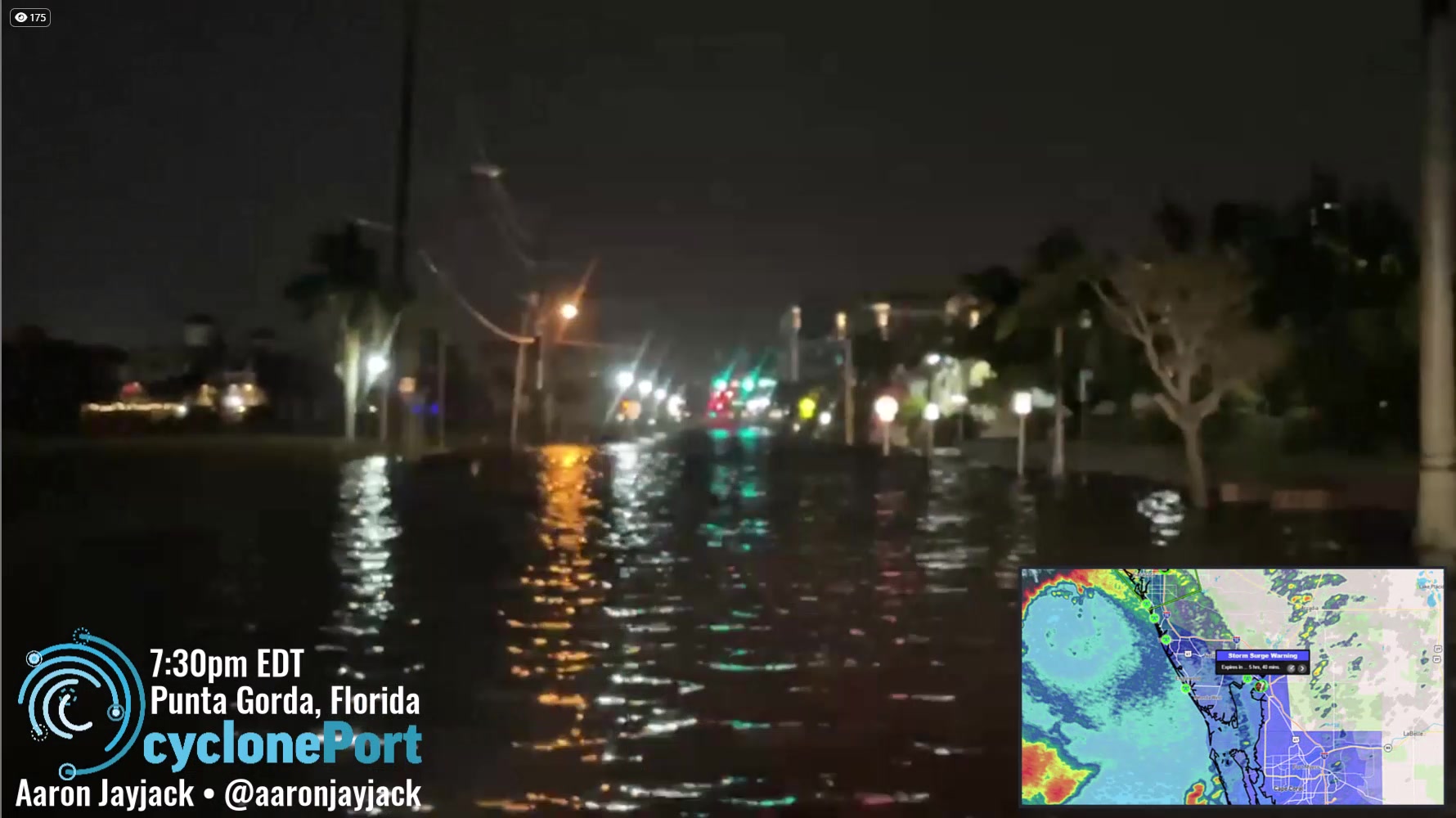 Aaron Jayjack Extreme Storm Chaser documented flooding in the streets ...