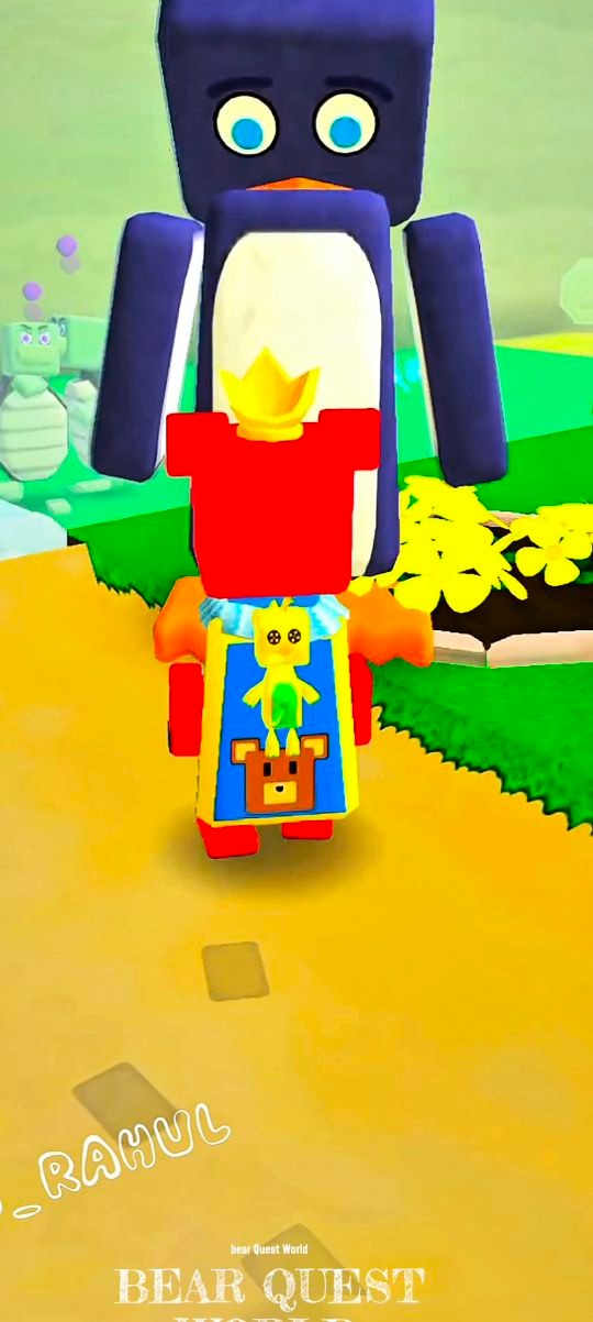 🐧 Giant Penguin Boss Battle in Bear Quest World! 🐻 Roblox