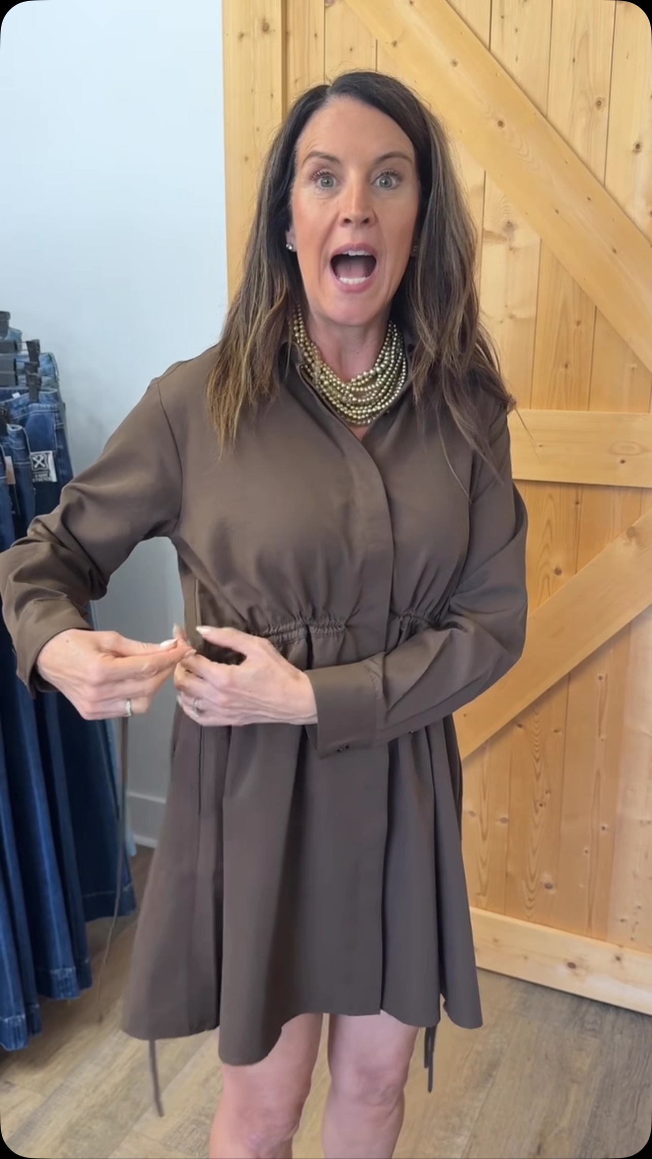 black dress with brown wedges This mini skirt comes in & black.. (wear flats or boots — yah girl!) #boutiquebelovedws | Boutique Be Loved Why Its Special:elevated-comfort Size:2T Shirt & Tutu Whether youre hitting the Ladivine 7493 Bridesmaids Dress