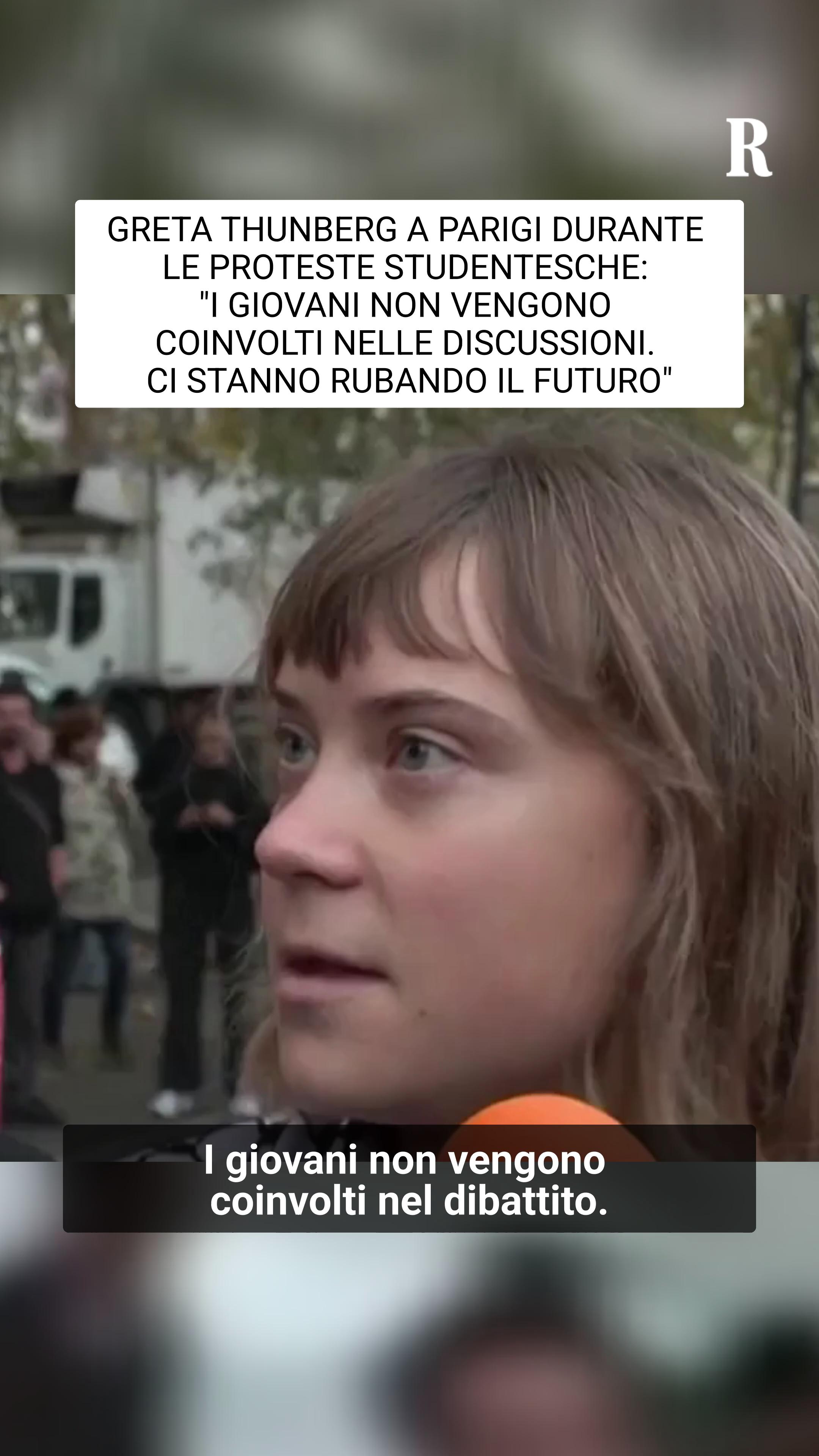 "I giovani non vengono coinvolti nelle discussioni. Ci stanno rubando il  futuro e, come abbiamo potuto constatare qui, le scuole non ricevono gli  investimenti di cui hanno bisogno": lo ha detto ...