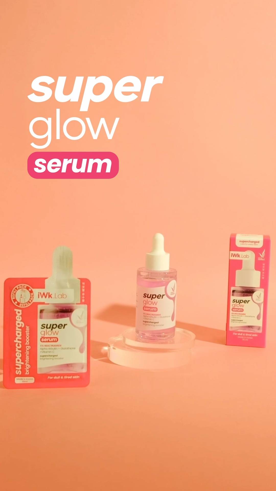 Mix together with Aqua Moisturizer Glow Power Brightening/Glow-up Toner  Essence Power Brightening to achieve a radiance glow. 💧💖,  #SUPERCHARGEDSerums #SUPERCHARGEYourSkin | iWhite Korea