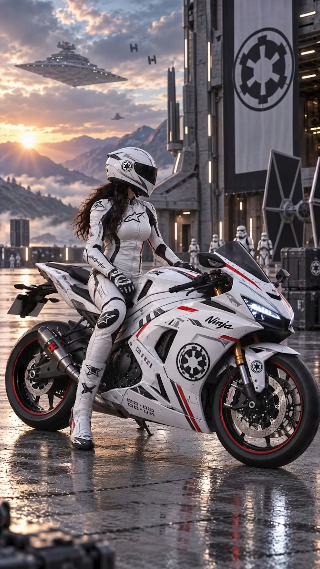 This Kawasaki Ninja gets transformed with a Stormtrooper-inspired