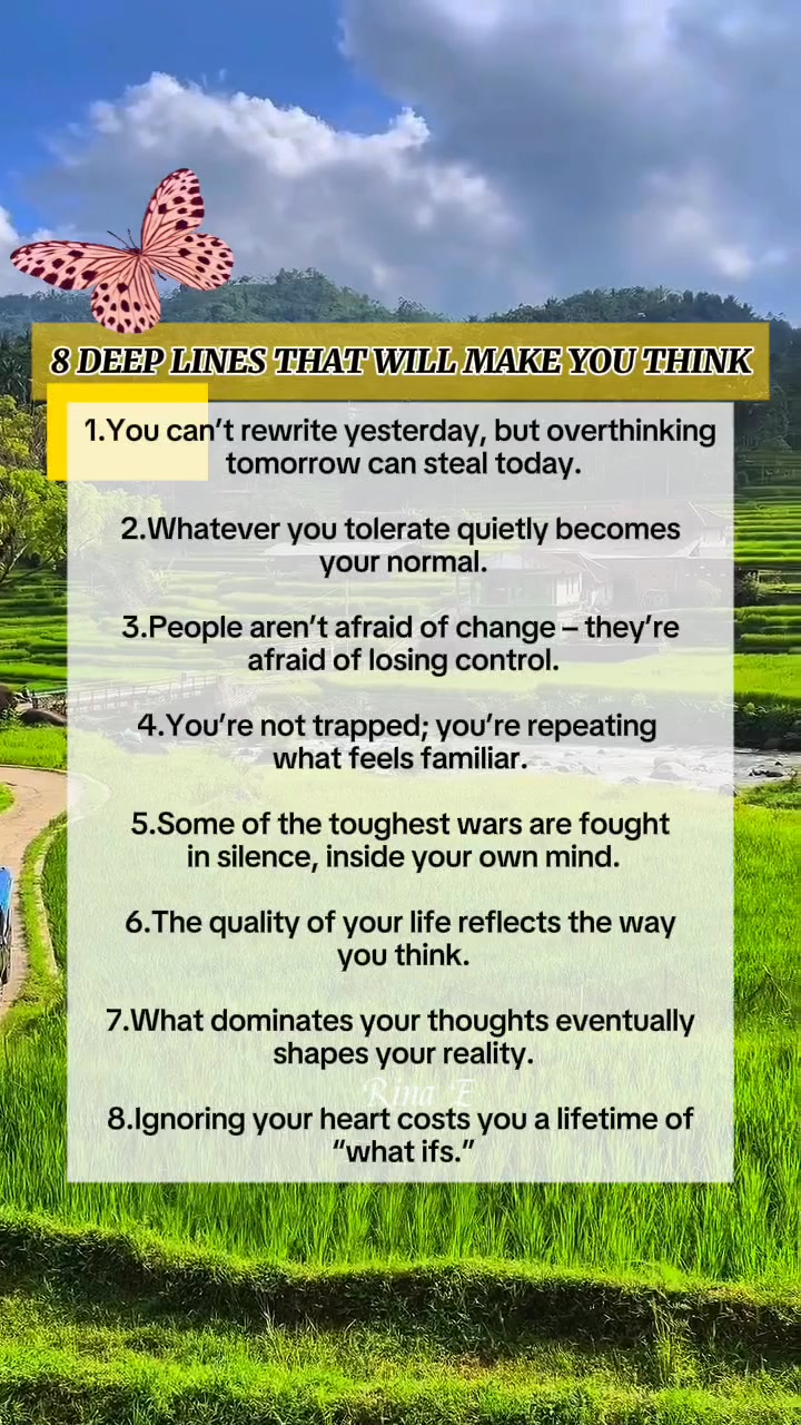 8 Deep Lines That Will Make You Think #Quotes #Inspiration # ...
