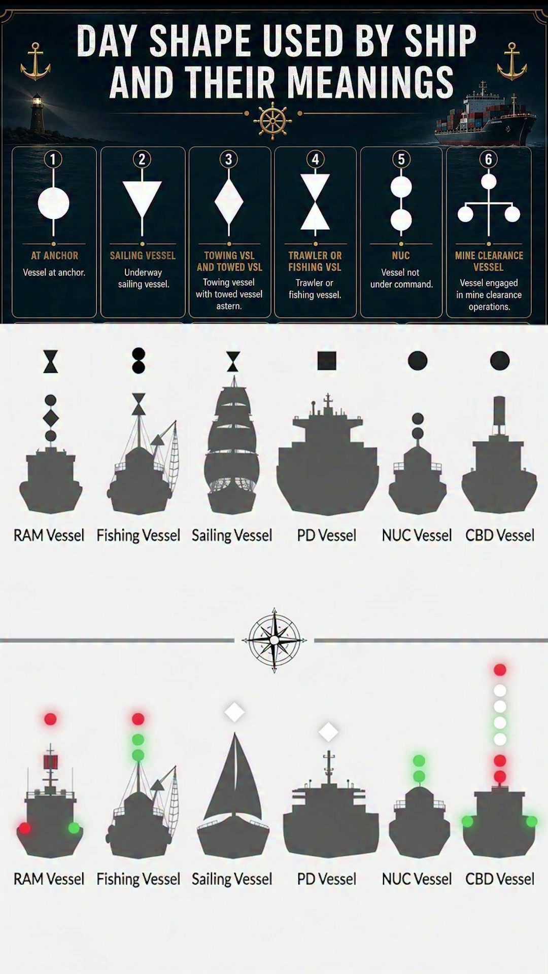 【HIMEJA様用】DEVOUR THE DAY / Signals ⚓ DAY SIGNAL & NIGHT SIGNAL: VESSEL IDENTIFICATION GUIDE⚓ Learn