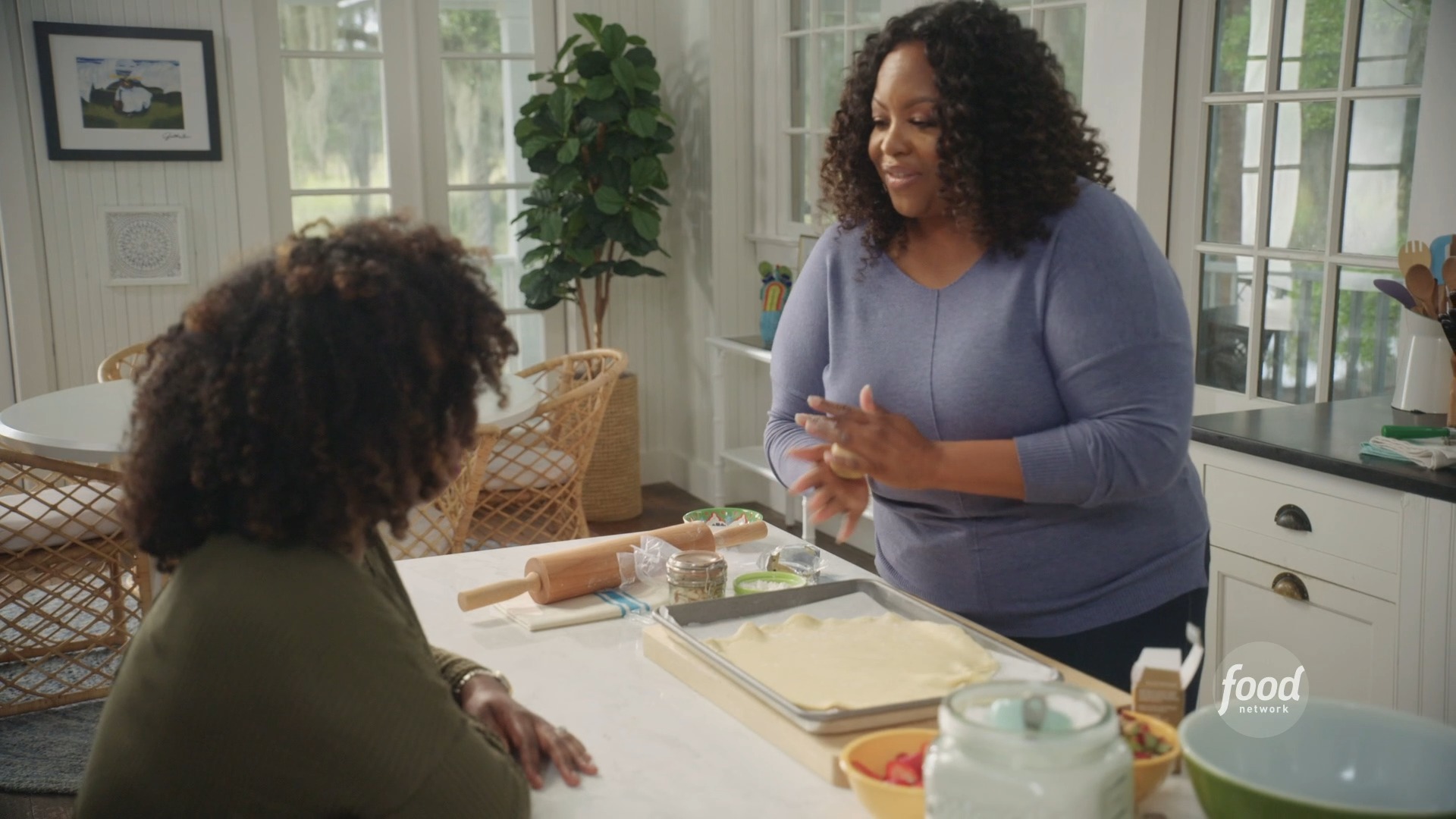 Anyone can make Kardea Brown's Strawberry-Rhubarb Galette! It's like a ...