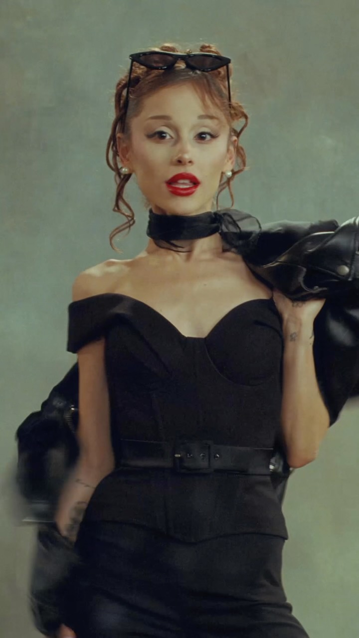 ariana grande black babydoll dress no more picking petals, the time has come ꕤ ｡° new out now | Universal Music Malaysia Size:2Y NA-01.09.25AM Black tulle long A