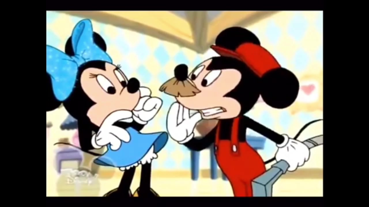 Mickey Mouse Works colored shorts on cels