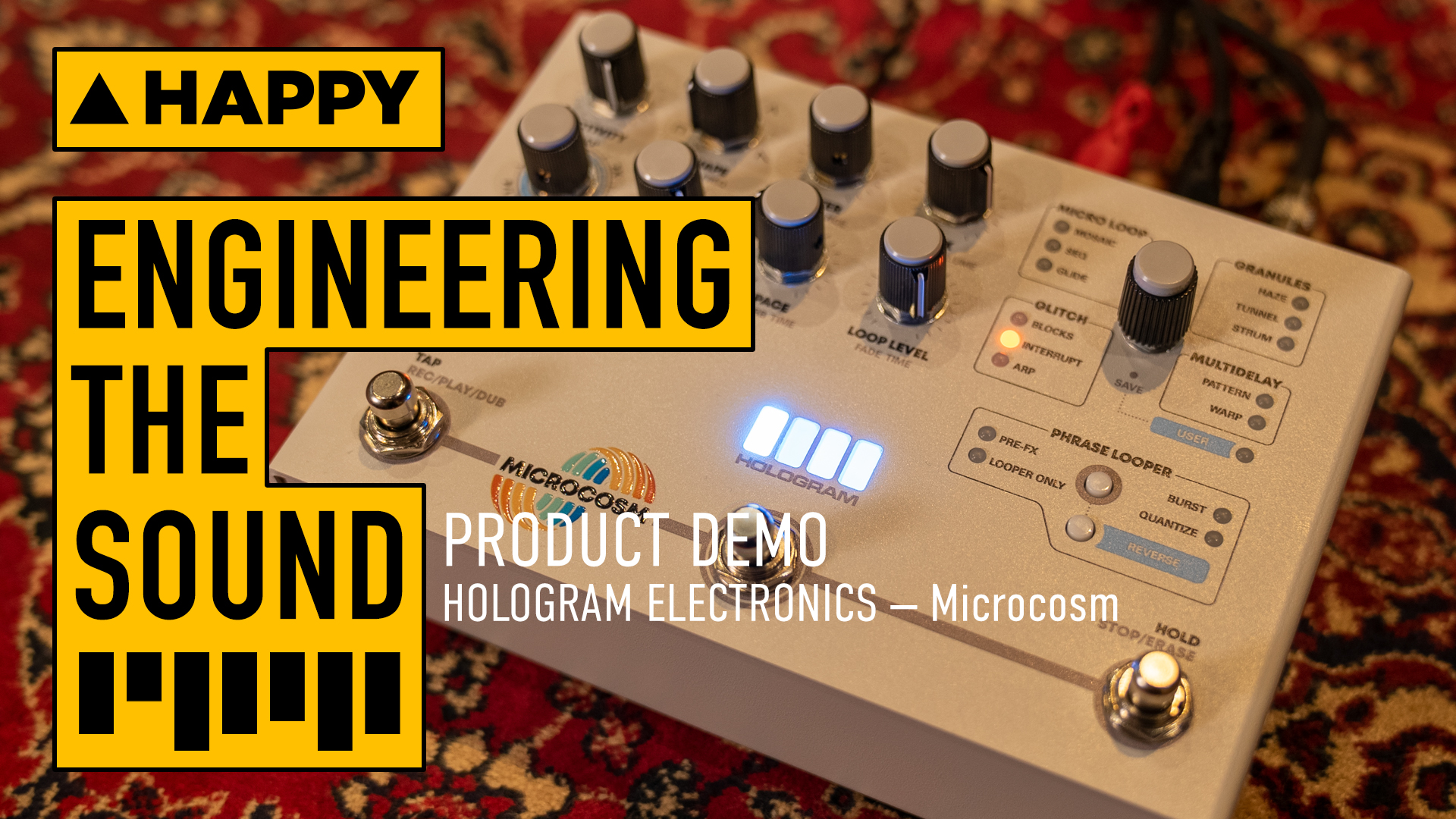 The Microcosm pedal from Hologram Electronics can take guitar tone