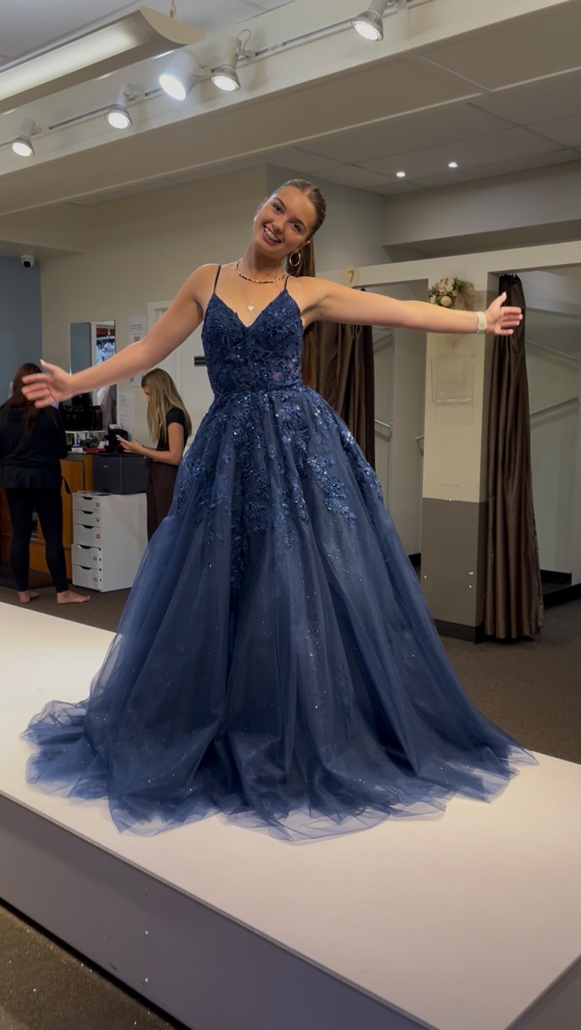 The one that got away? Not this time 💕 , Some dresses are just too perfect to let get away ✨💙, BTW sooo Happy you said YESSS!!! 🔥🔥🔥, #edmonton #yeg #dresses #prom #shoplocal | Gemini Bridal