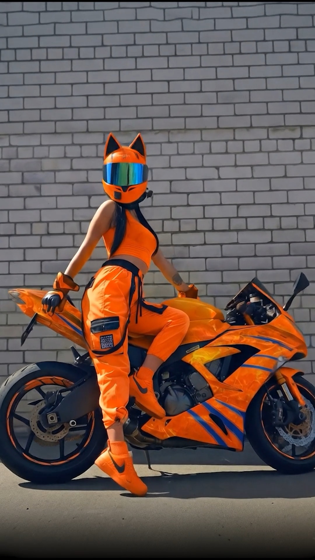 This Kawasaki Ninja ZX-10R goes all-in with a vibrant orange-and