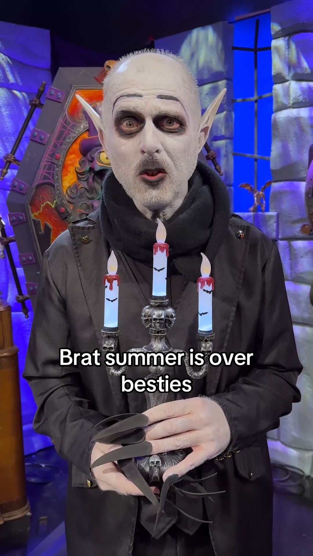 Our favorite undead socialite, Gwengoolie, dropped by the dungeon for a