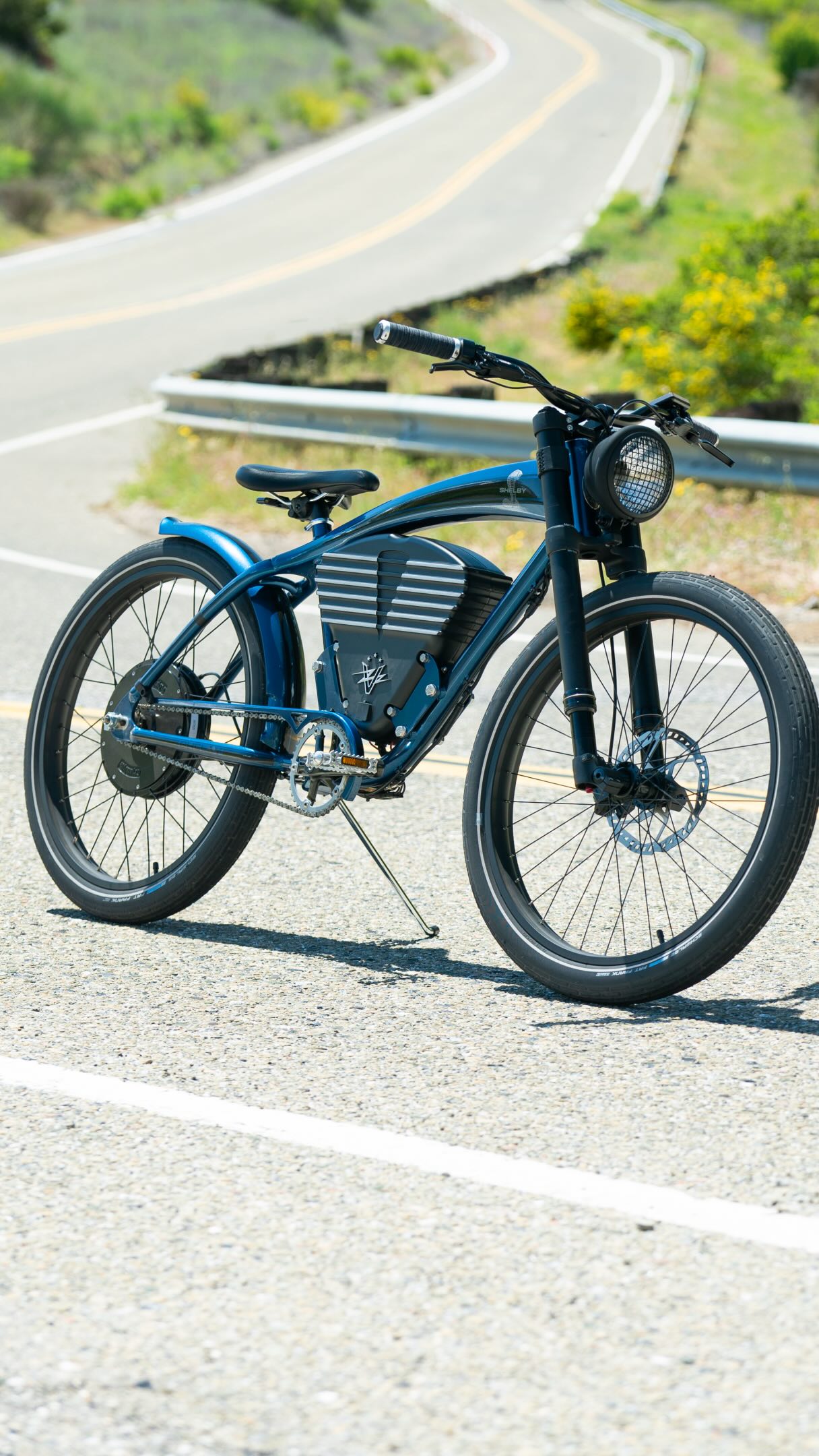 vintage style electric bicycle Rayvolt Beachin ape hanger bars Spanish Electric Bicycle Has Custom