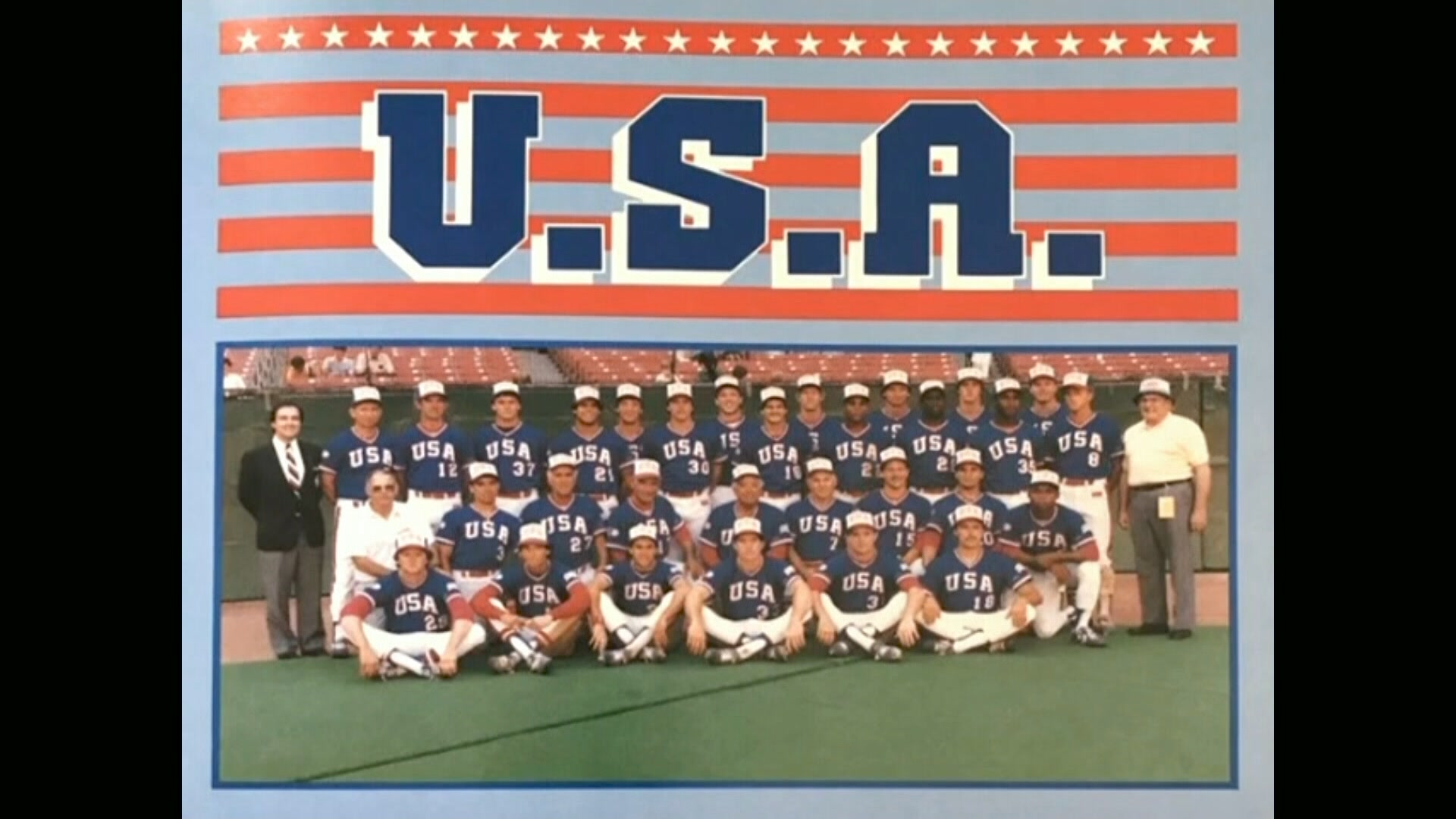 Mark McGwire on Team USA at the 1984 Olympics. Photo by Jacqueline 