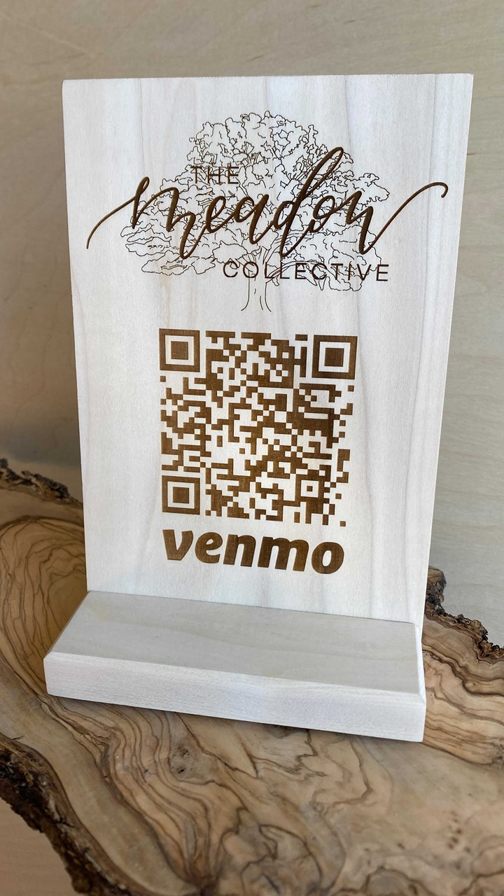 Putting together a Venmo code display for @the_meadowcollective spring ...