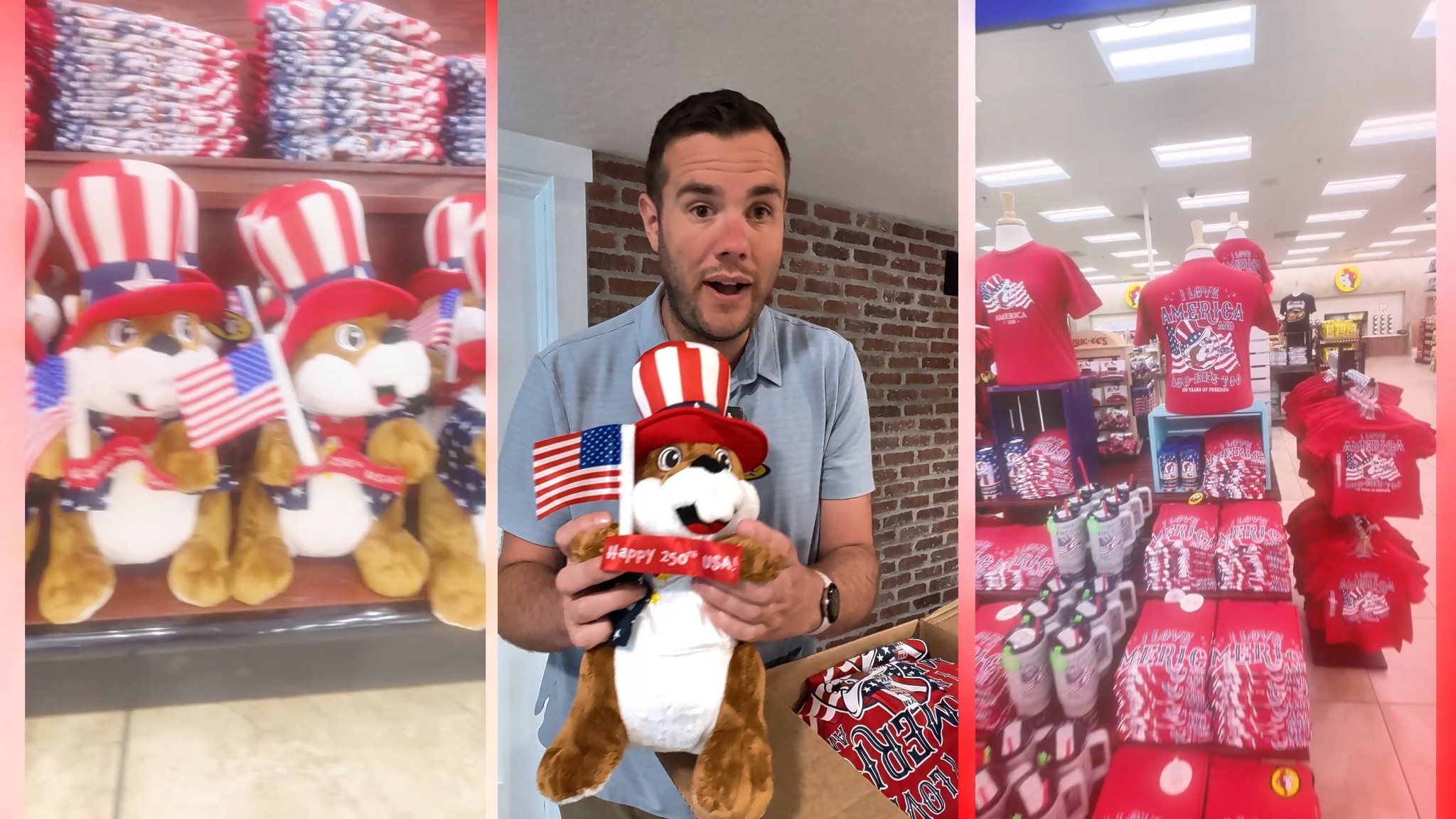 2026 4th of July Plushie at Buc-ee's 😍😍 Uncle Sam theme, America