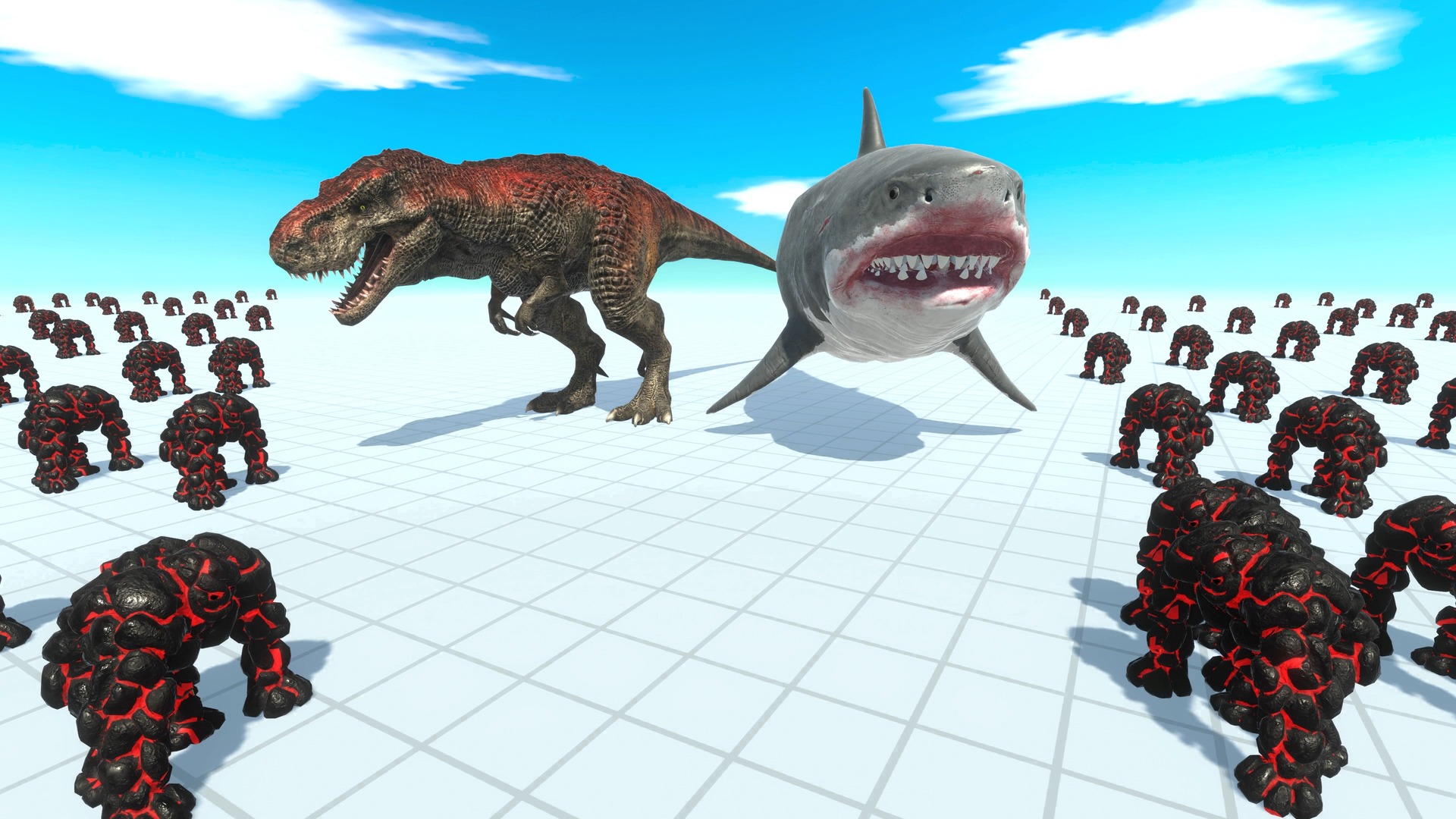 Run Down 32 doors to Escape Tyrannosaurus Rex - Animal Revolt Battle ...