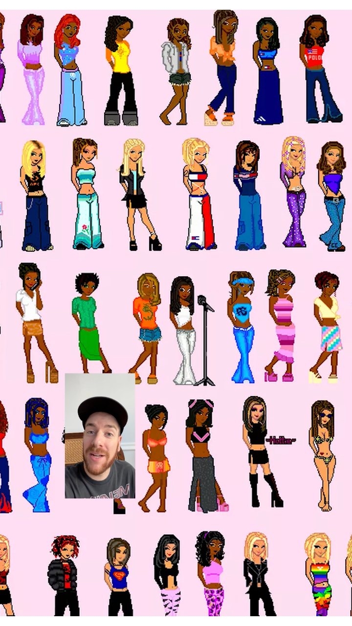 Dollz Mania was a highly popular website in the early 2000s that allowed users to create and dress up custom pixelated avatars, It was a massive digital playground during the MySpace and