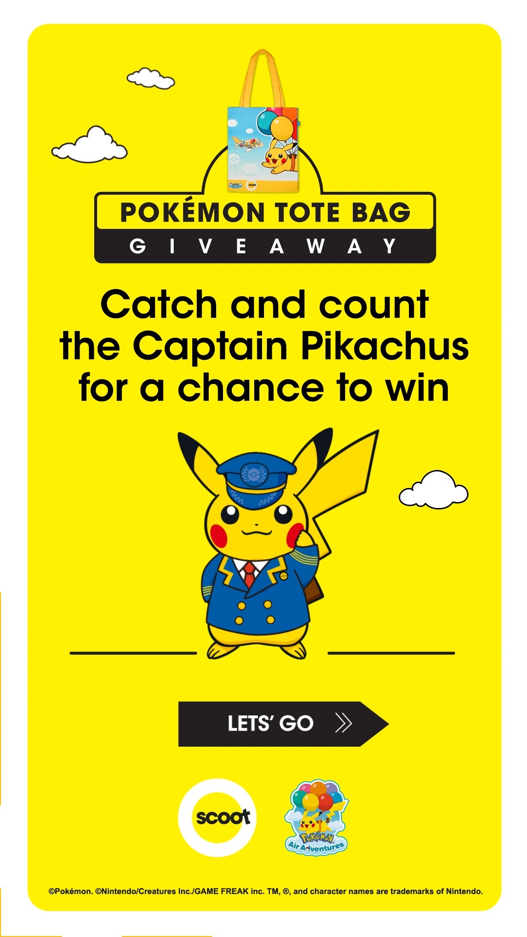 Scoot x Pokemon Air Adventures ストラップ Scoot x Pokemon Air