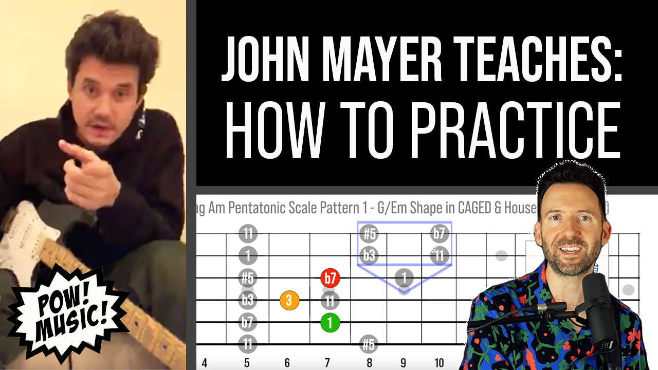 John Mayer Teaches: HOW to PRACTICE & Play Guitar (1 Hour Guided Lesson ...
