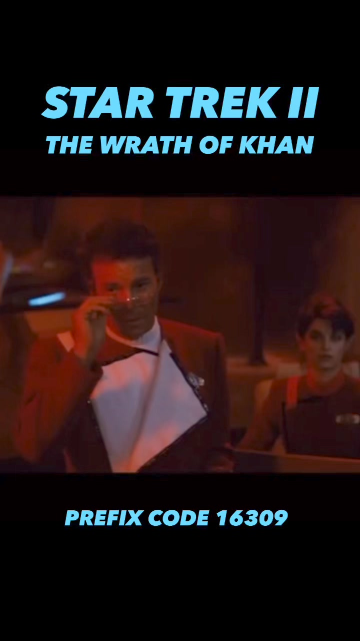 Prefix Code: 16309 #StarTrek #ussenterprise #TheWrathOfKhan #ncc1701 # ...