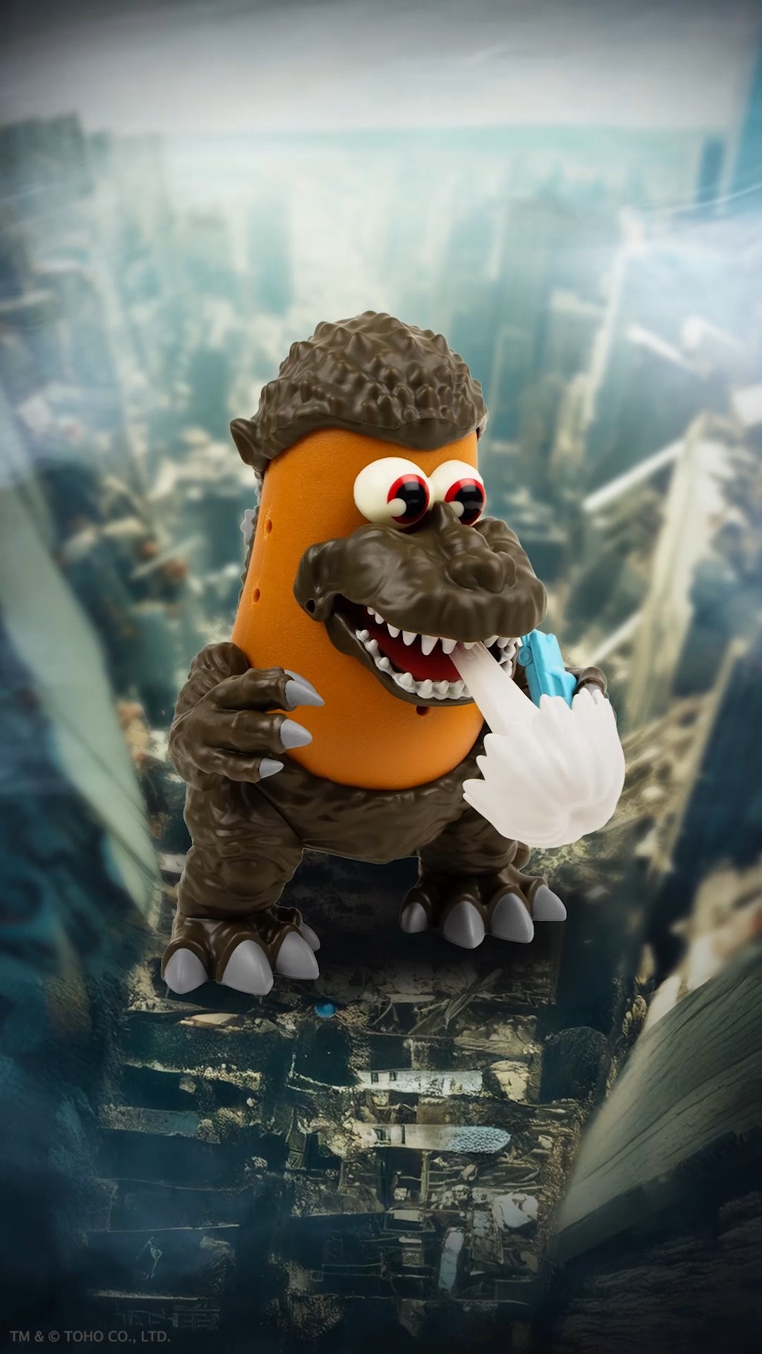 Behold @superimpulse Godzilla Mr Potato Head. Review this weekend