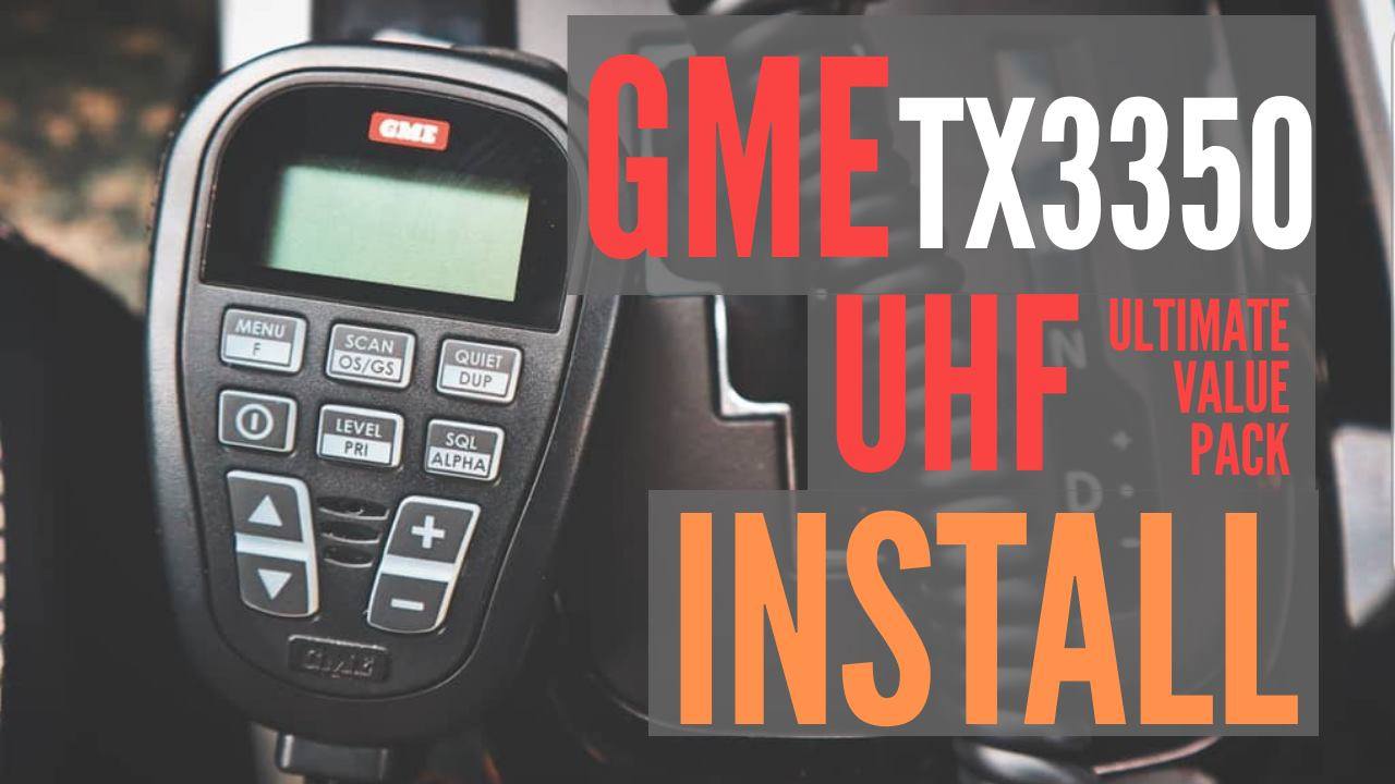 CAMP THE COAST GME TX 3350 UHF CB RADIO AND ANTENNA // EASY INSTALL // ULTIMATE VALUE PACK