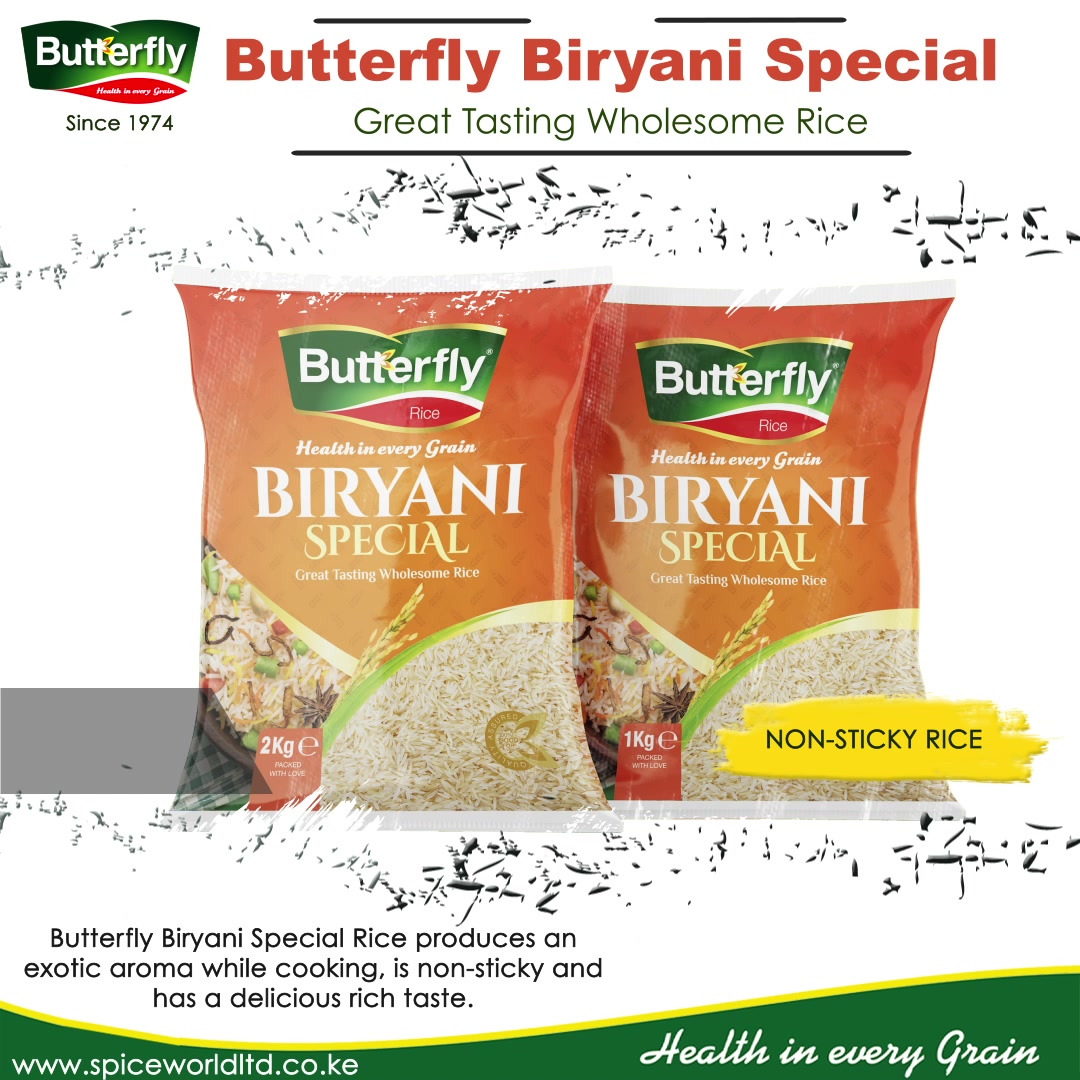 Butterfly Biryani Special Rice produces an exotic aroma while cooking ...