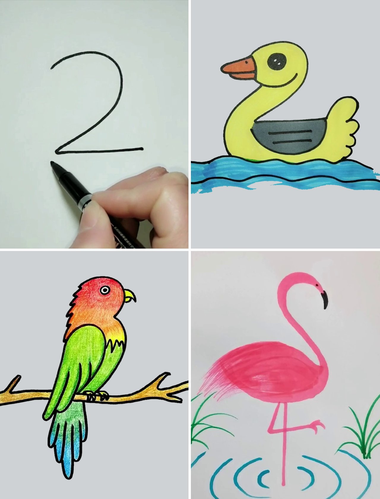 Cool Handprint Drawings for Kids | Simple to Learn Handprint Drawing ...