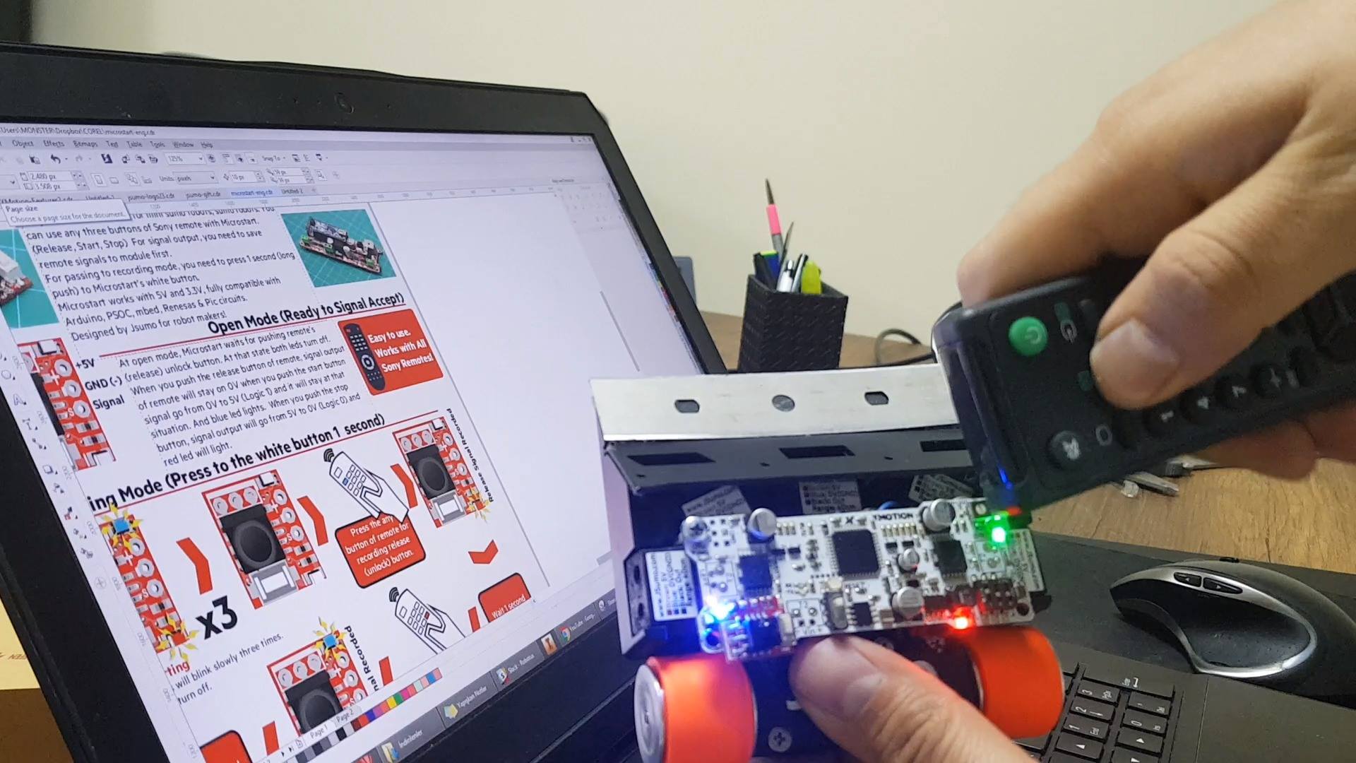 Microstart Sumo & Minisumo Robot Start Module Test Video | robot, video ...