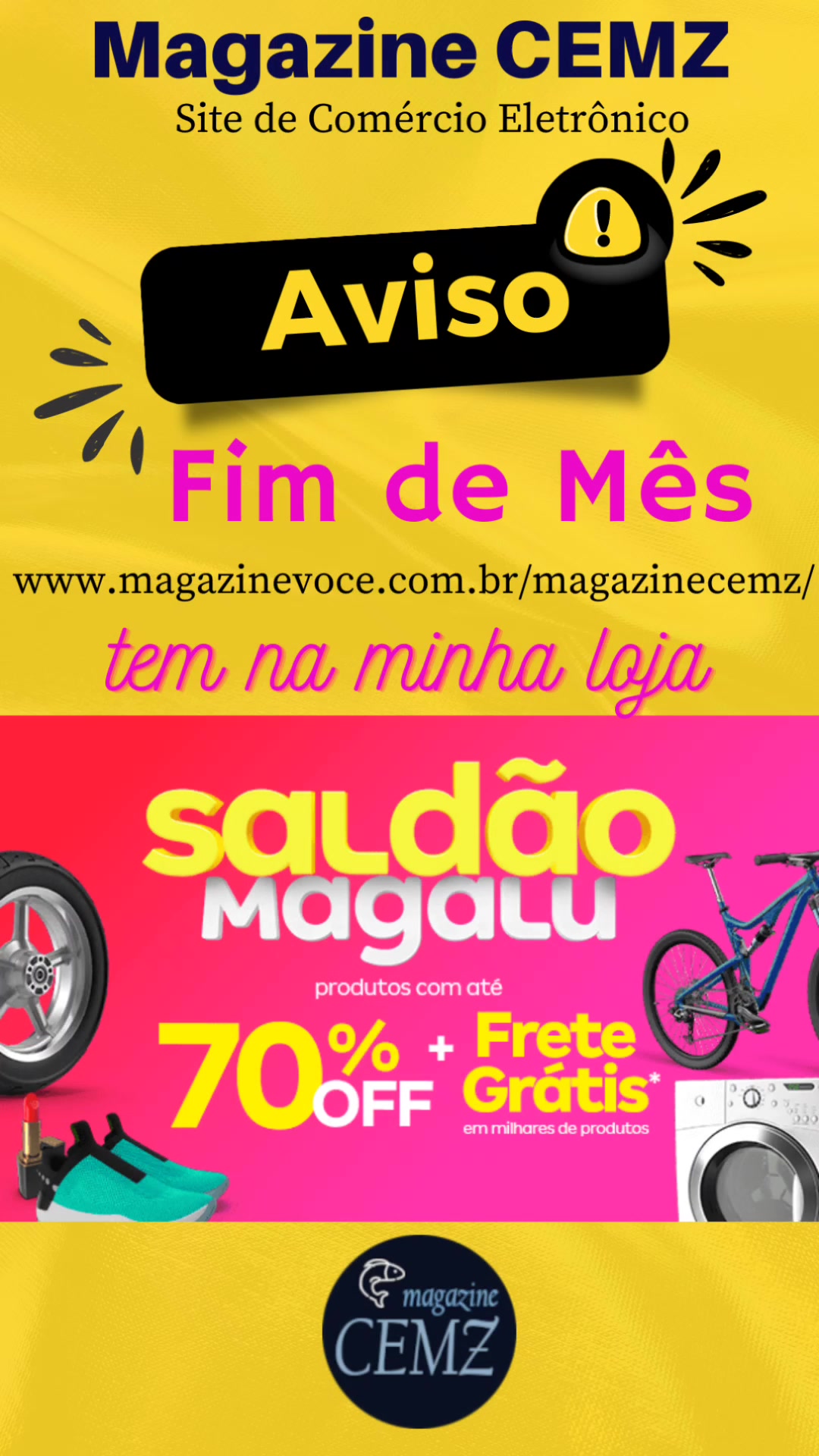 Saldão no Magazine CEMZ (Parceiro Magalu). | Magazine CEMZ | Magazine ...