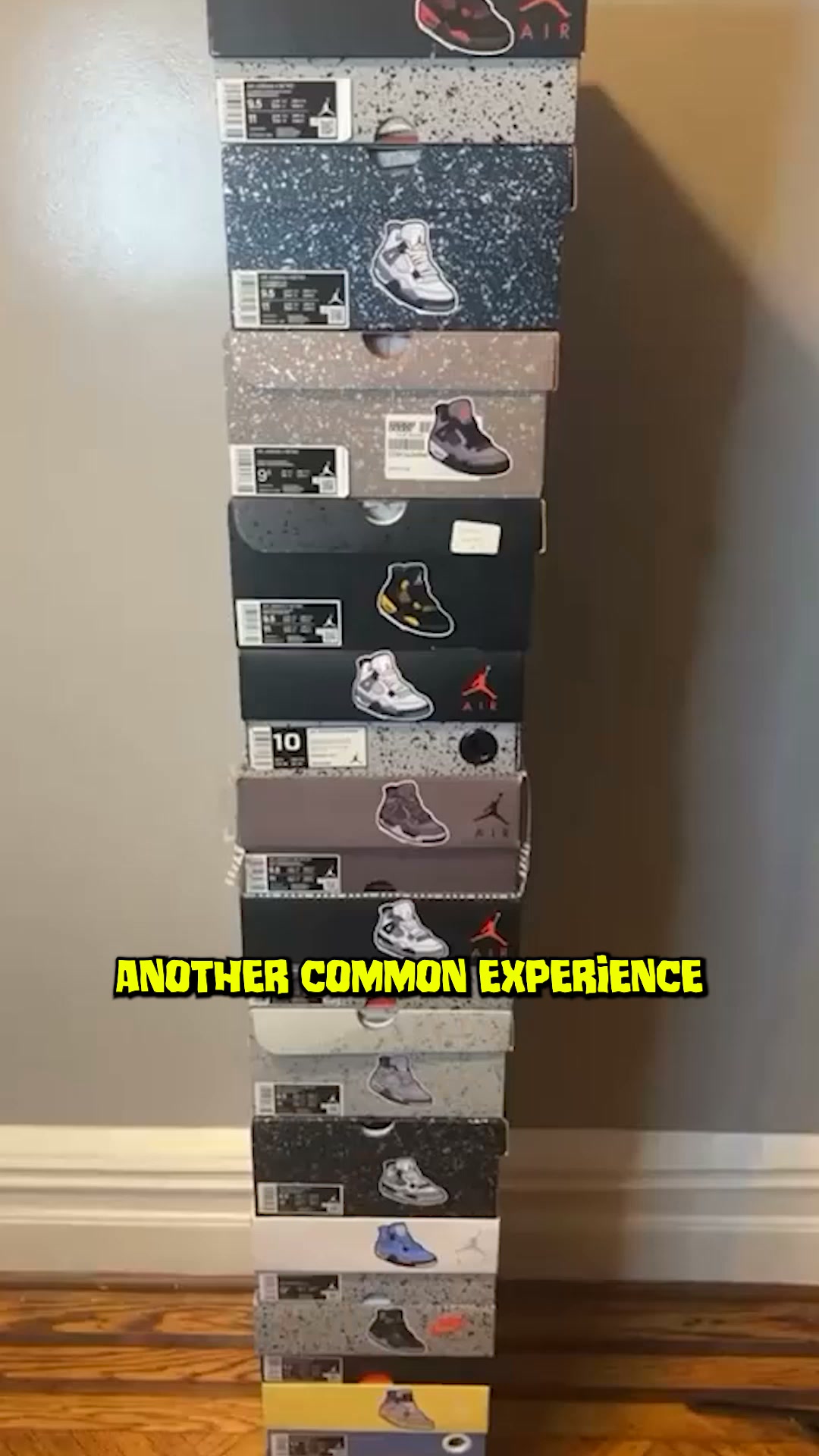 Sneakerheads really can't throw away the boxes #sneakerhead