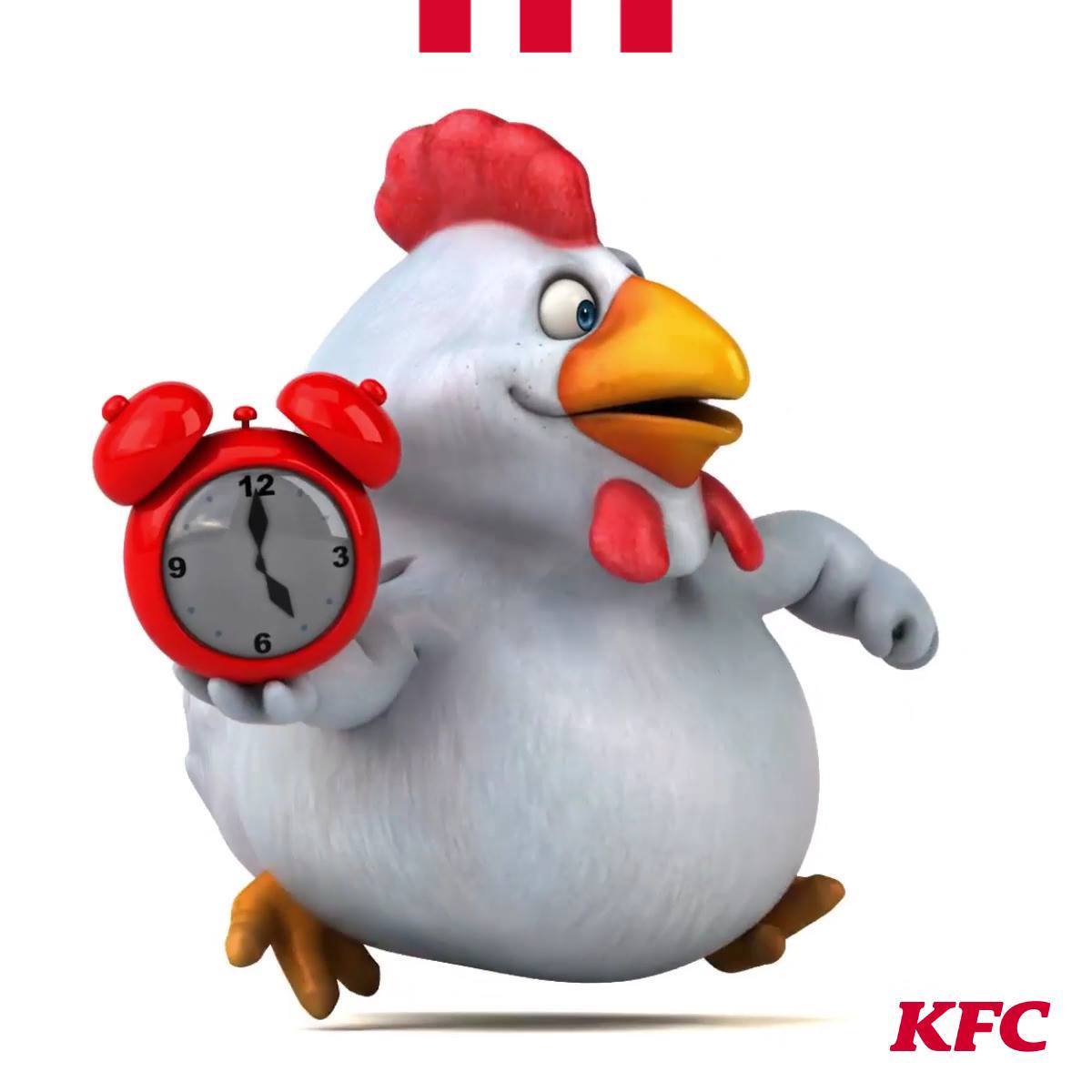 Yippee an extra hour of sleep tonight 😴 . KFC family don't
