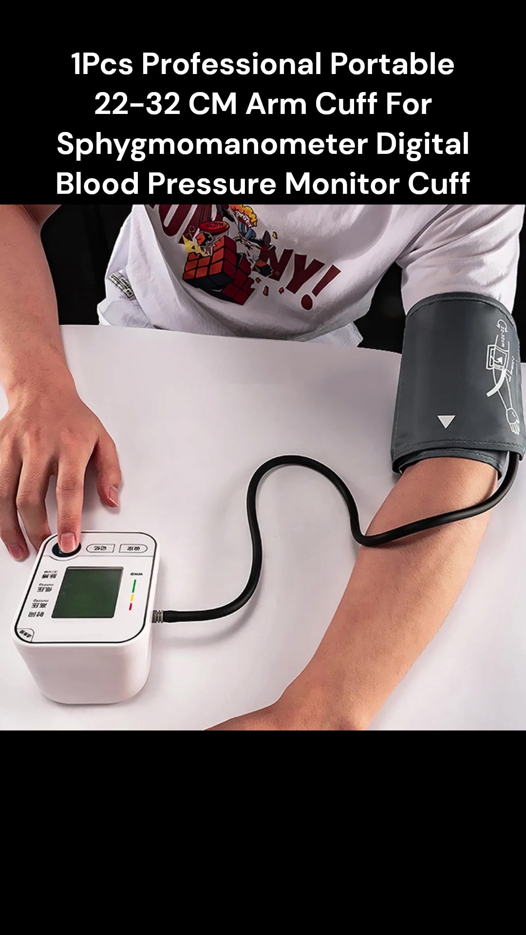 Professional Portable 22-32 CM Arm Cuff For Sphygmomanometer Digital ...