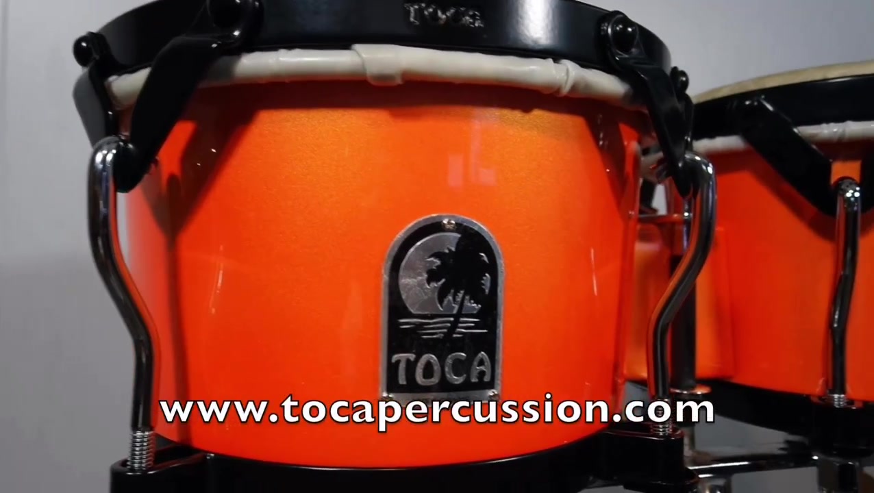 Toca Eric Piza Signature Bongo. 7” & 9”, with Black Powder-Coated