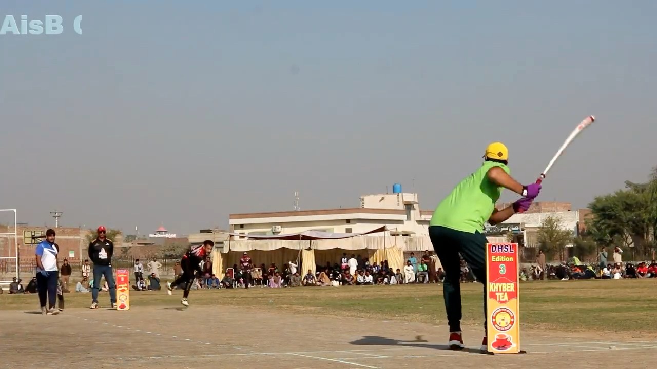 Amazing Power Hitting in Tape Ball Cricket by Fahad Mian Channu in ...