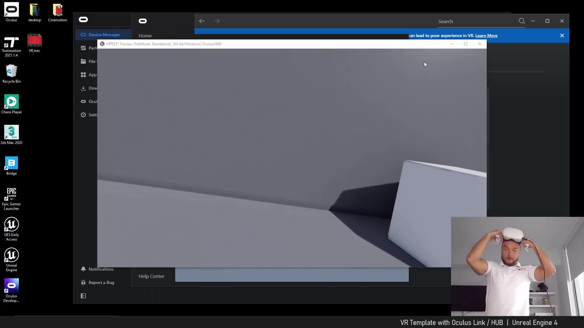 Easy start with Oculus and Unreal Engine VR Template https://vrayschool ...