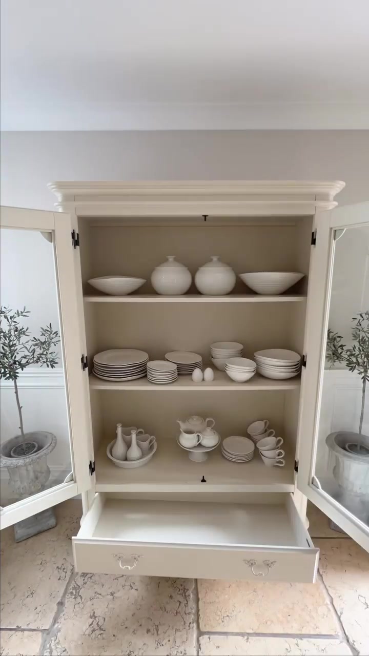 Timelessly elegant and versatile, the Provencale Armoire Display