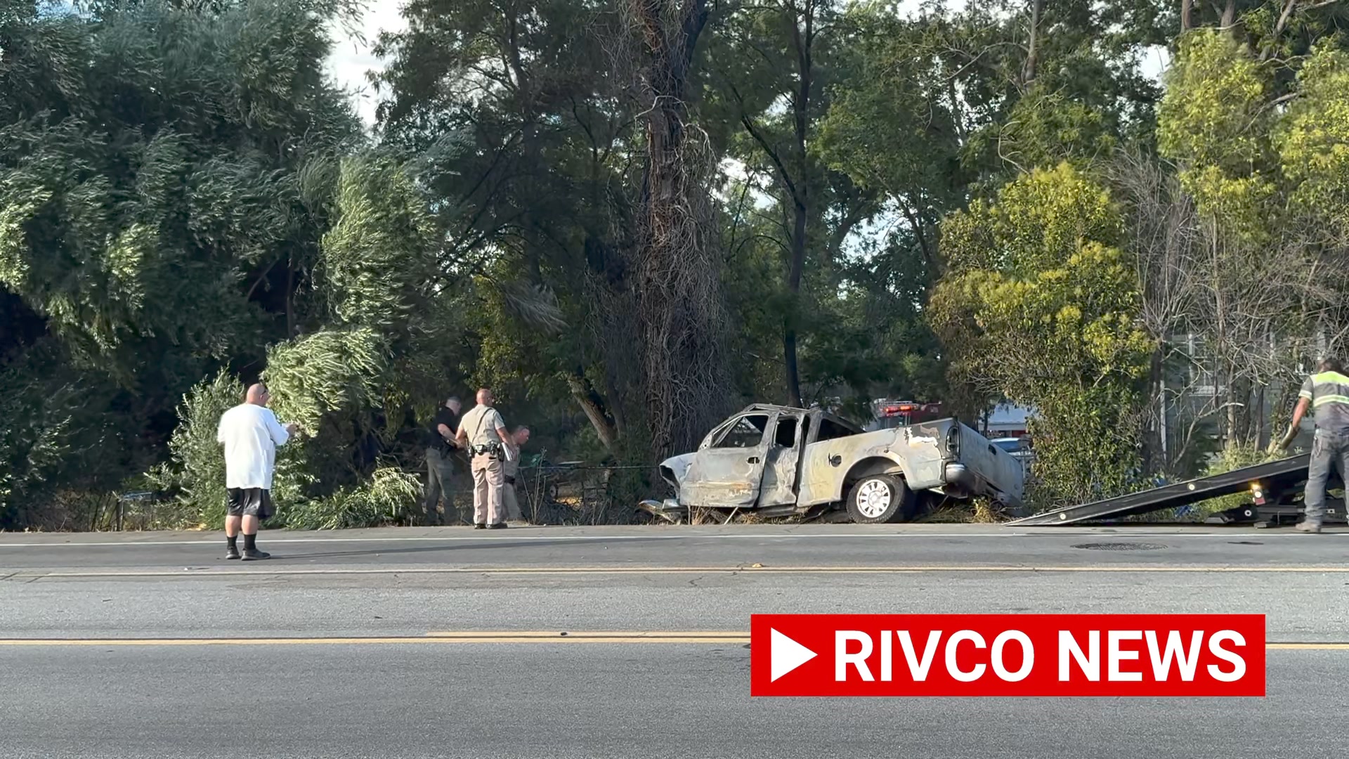 Fatality Traffic Collision with Fire Just before 8 PM the San
