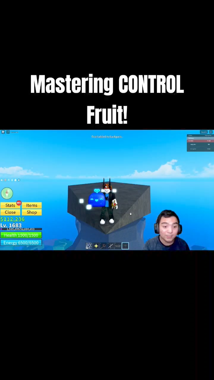 Control Range 😈 in Blox Fruit #bloxfruits #gaming #roblox