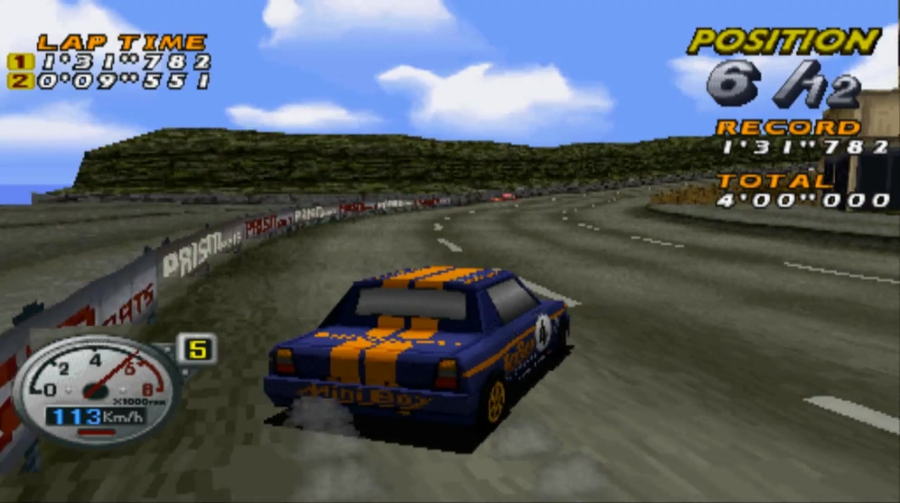 Another rare PS1 racing game&this game is about rallying race