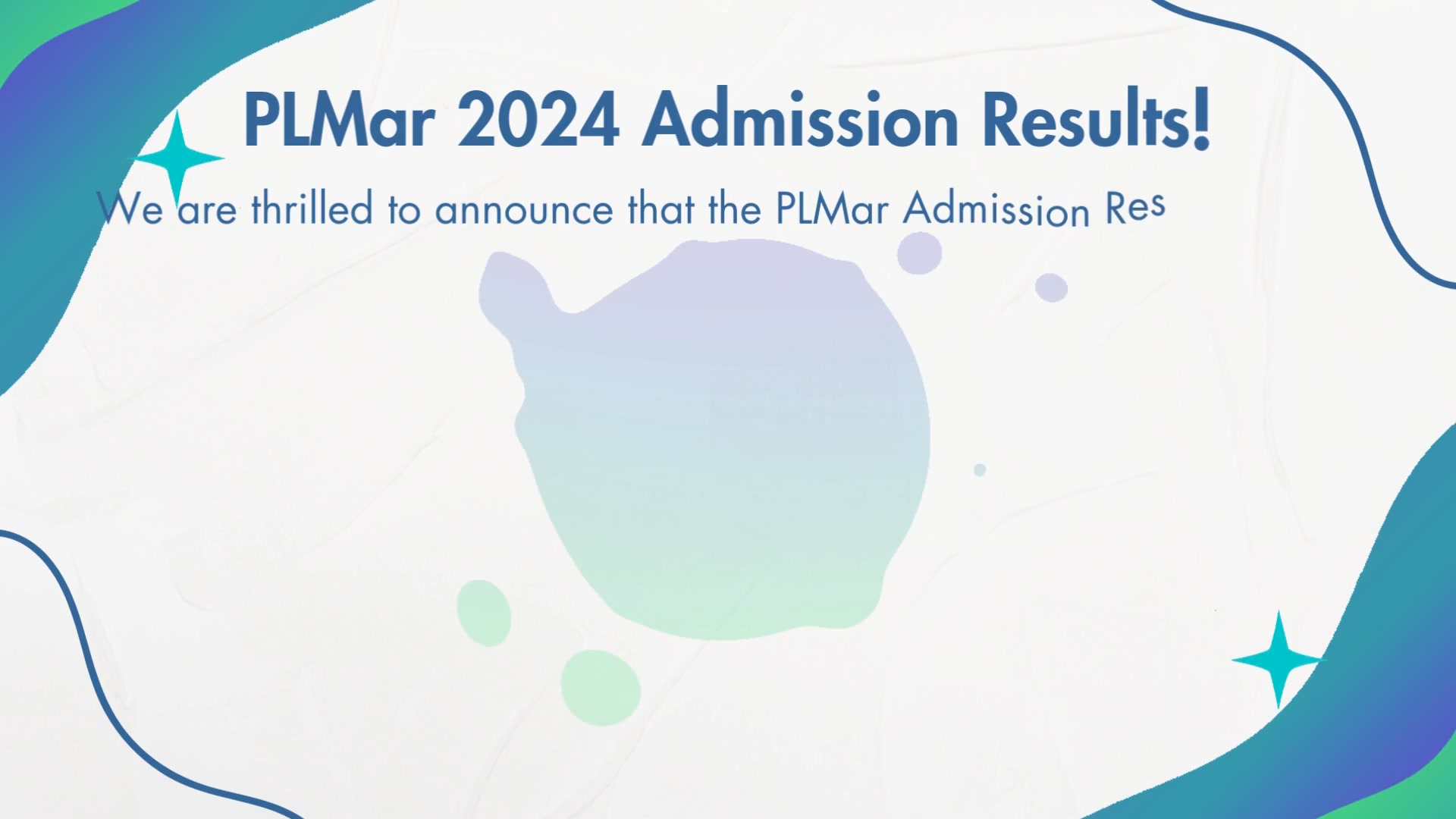 PLMAR Admission - 🎓 PLMar 2024 Admission Result!🎉 We are... | Facebook