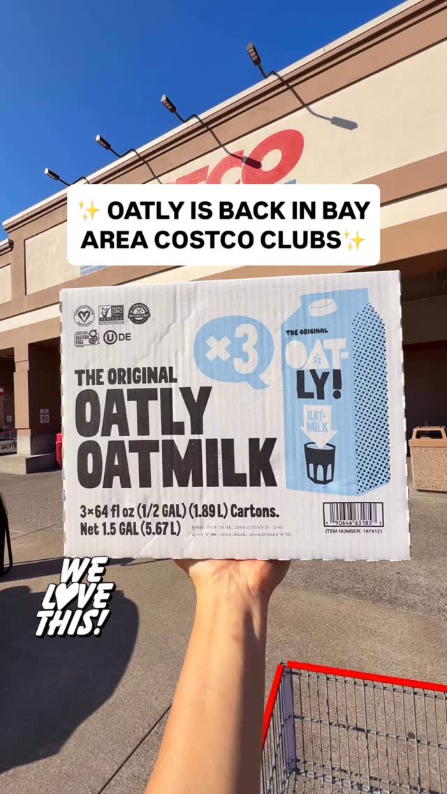 OATLY IS BACK IN BAY AREA COSTCO CLUBS 😍Our favorite oat milk is ...