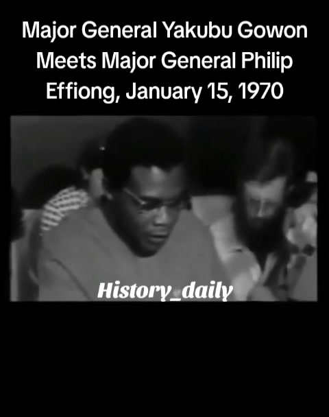 The official ceremony marking the end of the Nigeria-Biafra Civil War ...